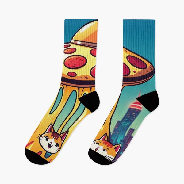 Item preview, Pizza UFO Cats | Cheesy Alien Abduction designed and sold by Esterlane.