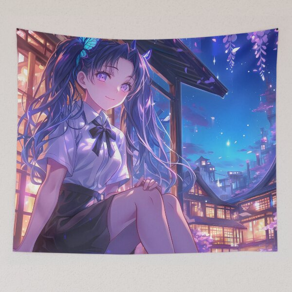 Item preview, Certain Scientific Shirai Kuroko Toaru Kagaku no Railgun Anime Wisteria Moonlight designed and sold by earlobejerk.