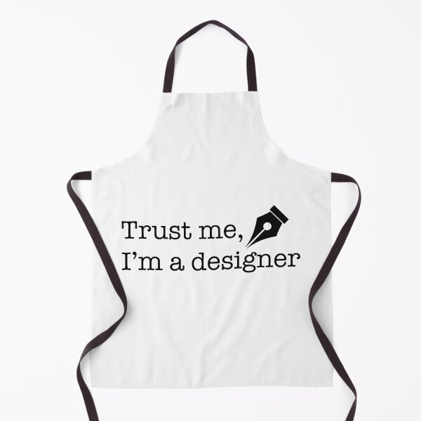 Item preview, Minimalist black and white design featuring the phrase “Trust me, I’m a designer” designed and sold by kitosonito.