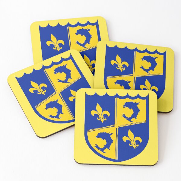 Item preview, Dauphinois Coat of Arms logo HD in flat design: vector illustration for t-shirt, sticker, mug, poster or modern graphic decoration designed and sold by lantoinetoine.