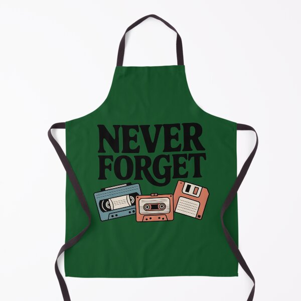 Item preview, Never Forget – Retro Tech Nostalgia T‑Shirt (VHS Cassette Floppy Design) designed and sold by Splotchly.