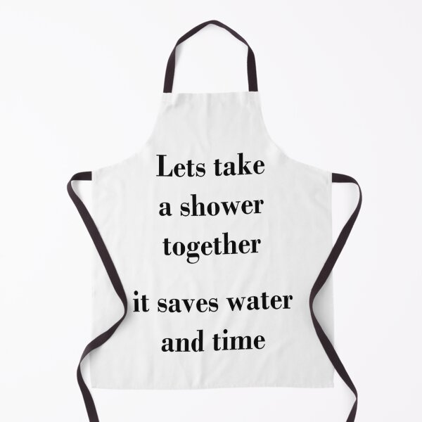 Item preview, Art by Mike Showering together saves water and time funny saying on T-Shirt for girlfriend boyfriend designed and sold by allartbymike.