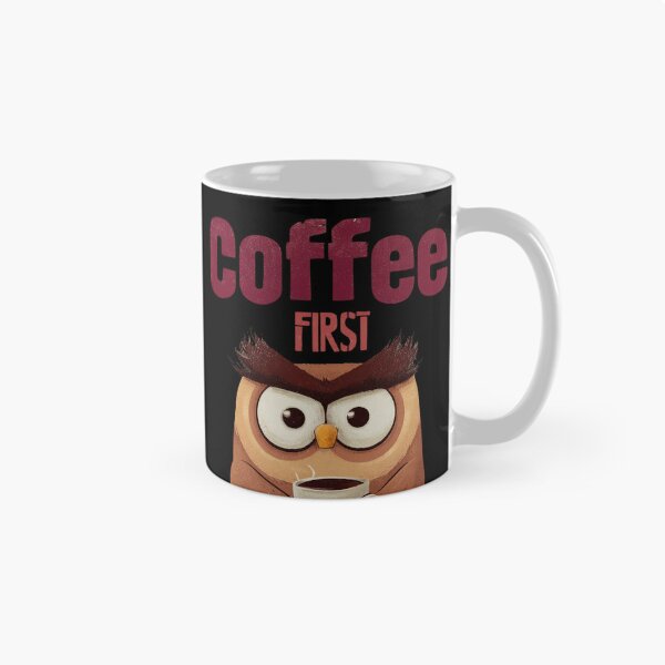 Item preview, Coffee First Owl Morning Routine designed and sold by Blurbean.