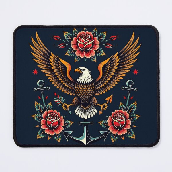Item preview, Traditional Eagle Tattoo  designed and sold by Planetporridge.