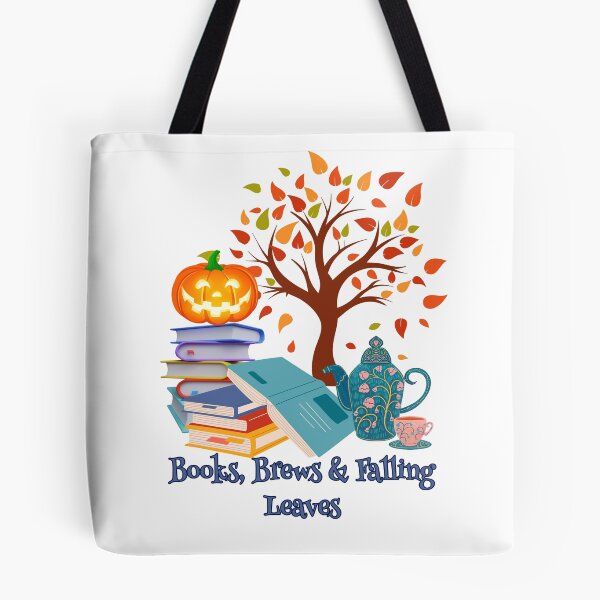 Item preview, T-Shirt Books Brews & Falling Leaves - Autumn Reading Pumpkin Fall Tree Tee designed and sold by Estelle Printworks.
