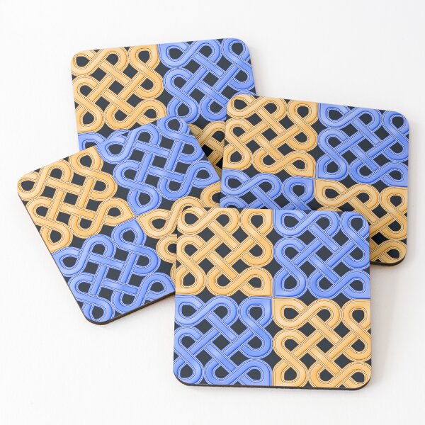 Item preview, Celtic knot two colour tiles designed and sold by ChimaGraphics.