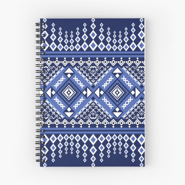 Item preview, Detailed Ethnic Geometric Art in Indigo and White designed and sold by DesignByNui.
