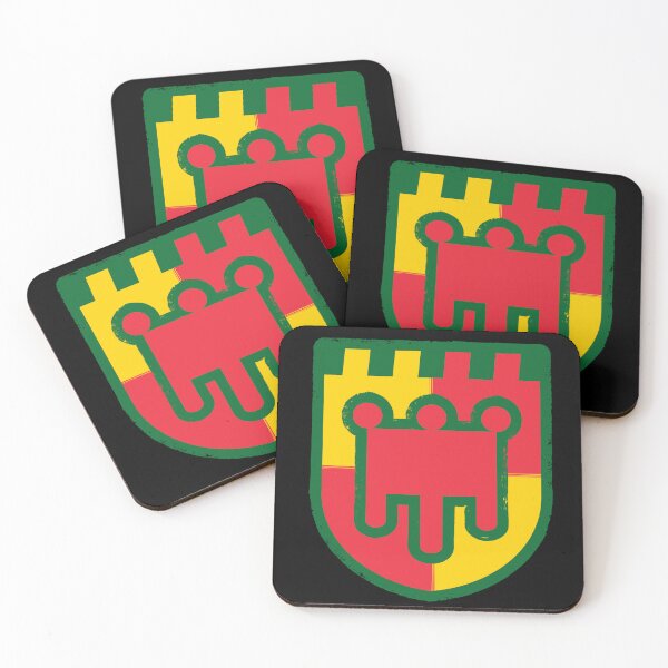 Item preview, Auvergne coat of arms in flat design: vector illustration for sticker, mug, poster or modern graphic decoration designed and sold by LAntoine_.
