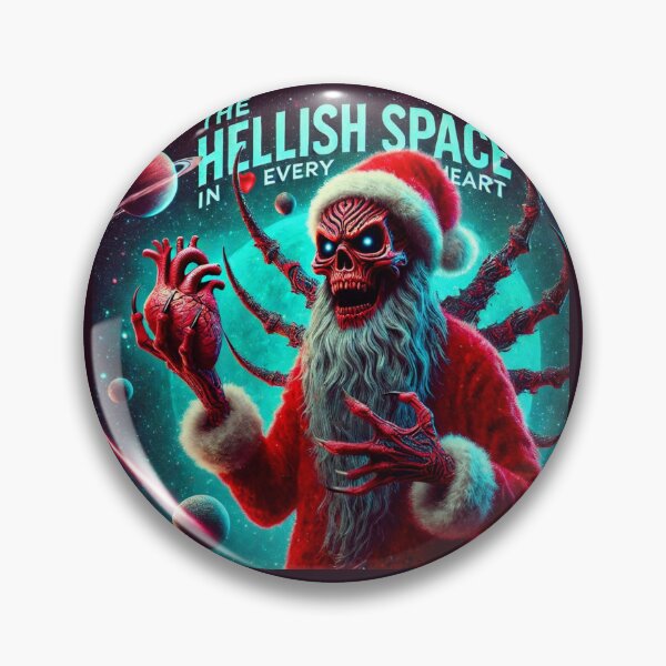 Item preview, Demonic Santa Skeleton Bloody Heart designed and sold by Voodoo Store Paranormal Collections.