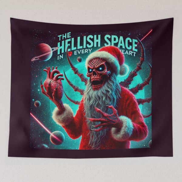 Item preview, Demonic Santa Skeleton Bloody Heart designed and sold by Voodoo Store Paranormal Collections.