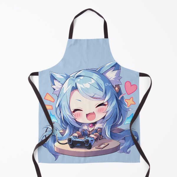 Item preview, Shefi Princess Connect Game Chibi Gamer Blue Hair designed and sold by earlobejerk.