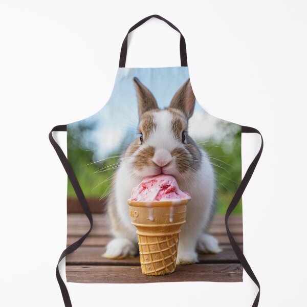 Item preview, Copy of Bunny eating ice cream cute designed and sold by Vintage Designs +.