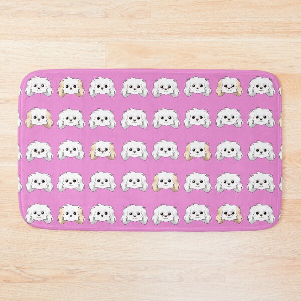 Item preview, Maltese Pattern Pink Background designed and sold by OliRoseArt.