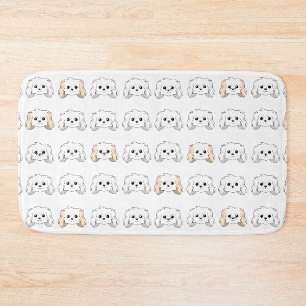 Item preview, Maltese Pattern White Background designed and sold by OliRoseArt.
