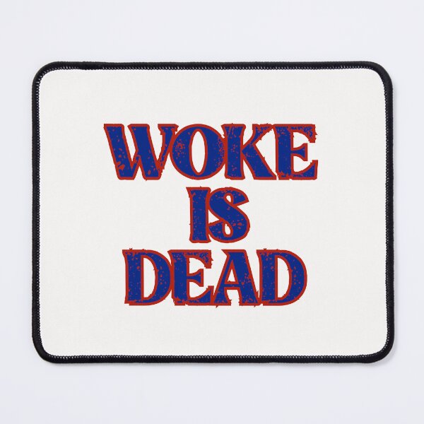 Item preview, Woke Is Dead Distressed Funny Patriotic Statement Shirt designed and sold by DigitalArtByNow.