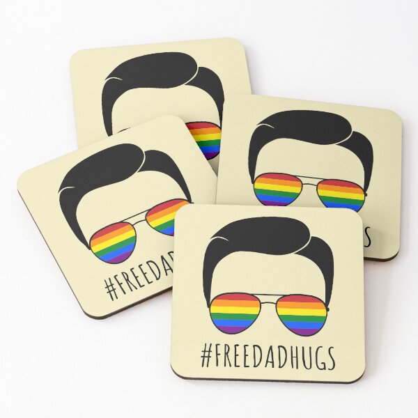 Item preview, Free Dad Hugs III - Aviator Rainbow Gay Pride designed and sold by Lemon Pepper.