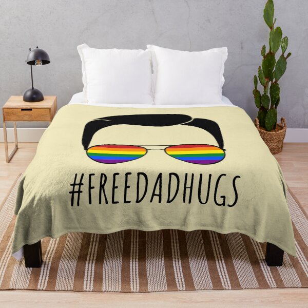 Item preview, Free Dad Hugs III - Aviator Rainbow Gay Pride designed and sold by Lemon Pepper.