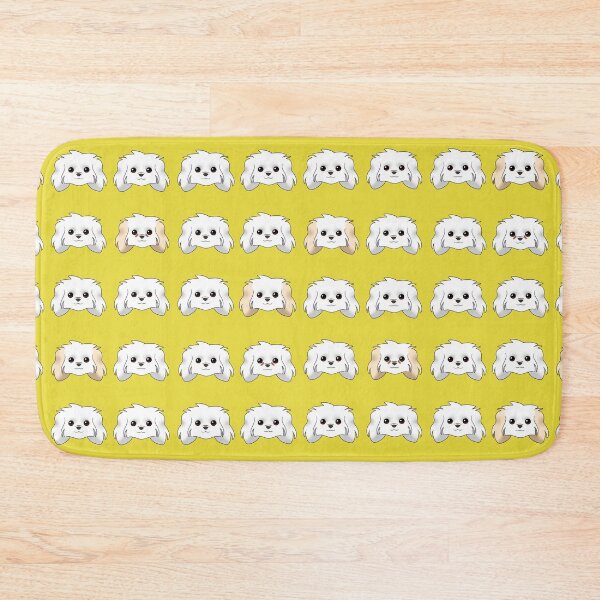 Item preview, Maltese Pattern Yellow Background designed and sold by OliRoseArt.