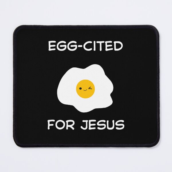 Item preview, Egg-Cited for Jesus – Funny Faith Easter Tee designed and sold by OrtegaGrace.
