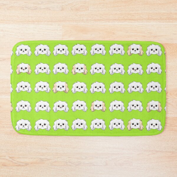Item preview, Maltese Pattern Lime Background designed and sold by OliRoseArt.