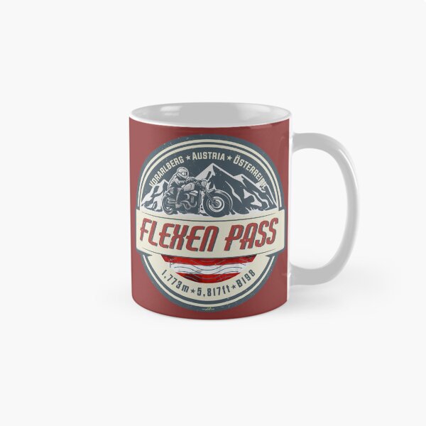 Item preview, Flexen Pass Vorarlberg Austria Motorcycle Sticker TShirt 01 designed and sold by OuterShellUK.