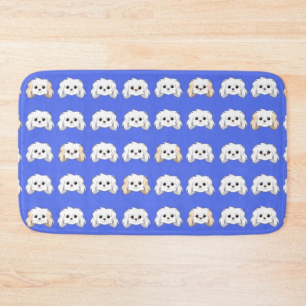 Item preview, Maltese Pattern Blue Background designed and sold by OliRoseArt.