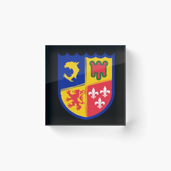 Item preview, Auvergne-Rhône-Alpes coat of arms in flat design: vector illustration for sticker, mug, poster or modern and regional graphic decoration designed and sold by LAntoine_.