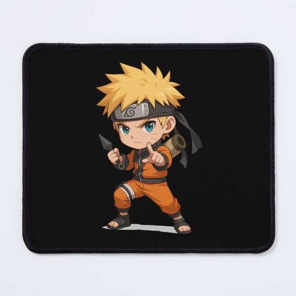Item preview, Shinobii Kiddo – Chibi Ninja Boy with Spiky Hair and Scroll designed and sold by ColorSplash123.