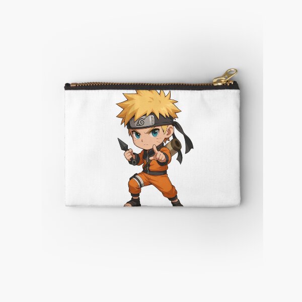 Item preview, Shinobii Kiddo – Chibi Ninja Boy with Spiky Hair and Scroll designed and sold by ColorSplash123.