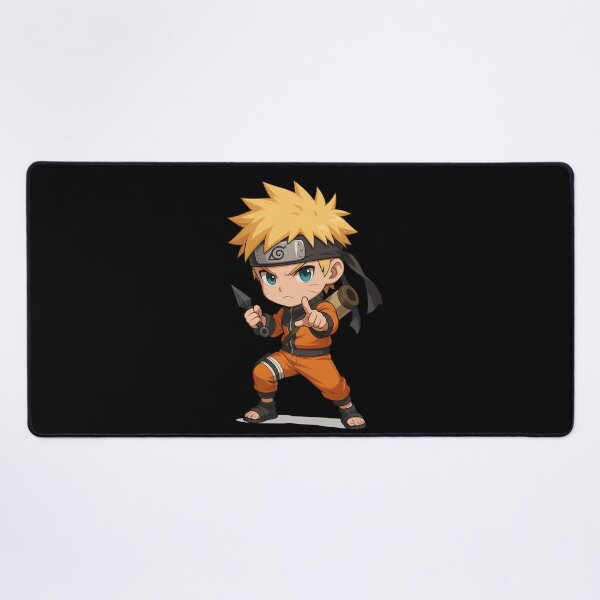 Item preview, Shinobii Kiddo – Chibi Ninja Boy with Spiky Hair and Scroll designed and sold by ColorSplash123.