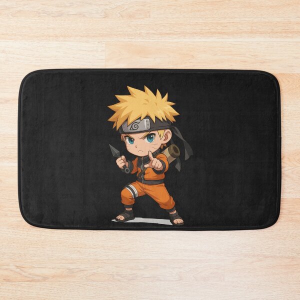 Item preview, Shinobii Kiddo – Chibi Ninja Boy with Spiky Hair and Scroll designed and sold by ColorSplash123.