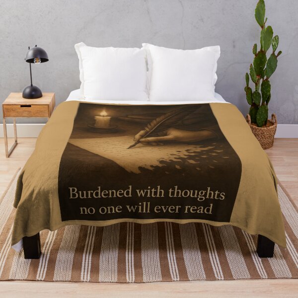 Item preview, Burdened with thoughts no one will ever read designed and sold by 95kinimoD.