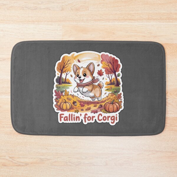 Item preview, Fallin' for Corgi – Cute Autumn Dog Sticker designed and sold by Nuist25.