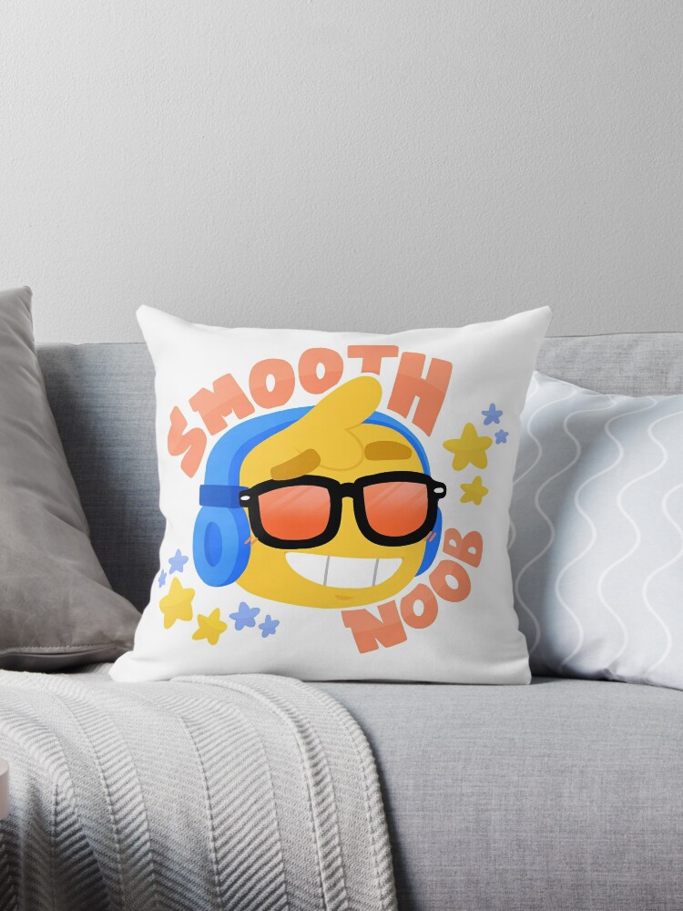 Hand Drawn Smooth Noob Roblox Inspired Character With Headphones - roblox oof gaming noob zipper pouch by smoothnoob redbubble