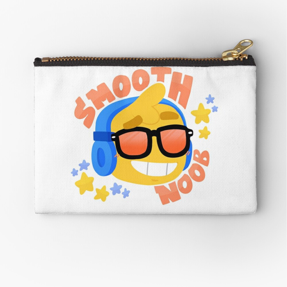 Hand Drawn Smooth Noob Roblox Inspired Character With Headphones - roblox oof gaming noob zipper pouch by smoothnoob redbubble