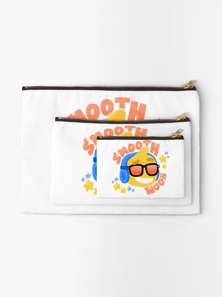 Hand Drawn Smooth Noob Roblox Inspired Character With Headphones Zipper Pouch By Smoothnoob Redbubble - smooth noob roblox inspired character keychain zazzle com