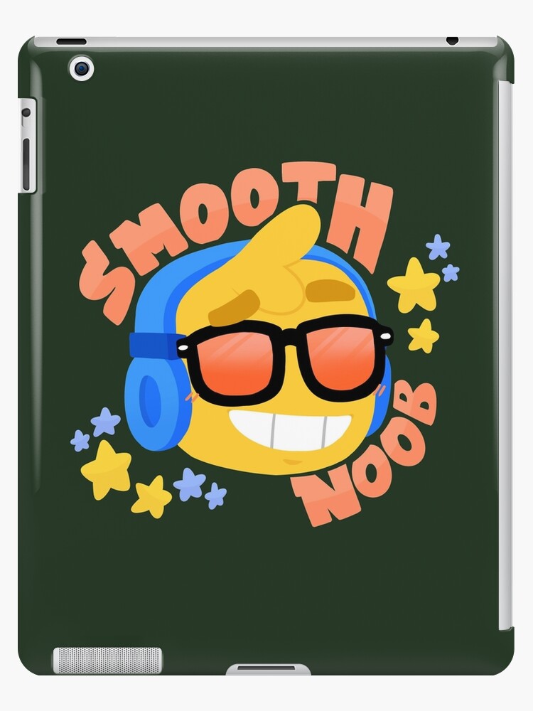 Funda Y Vinilo Para Ipad Dibujado A Mano Smooth Noob Roblox Personaje Inspirado Con Auriculares De Smoothnoob Redbubble - pegatinas personaje roblox redbubble