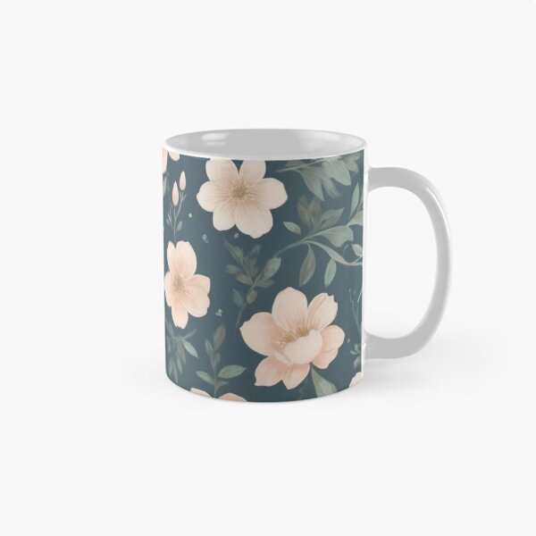 Item preview, Floral Pattern on Deep Green Photographic Print designed and sold by WOJDA-.