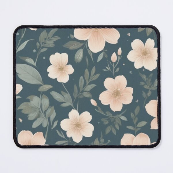 Item preview, Floral Pattern on Deep Green Photographic Print designed and sold by WOJDA-.