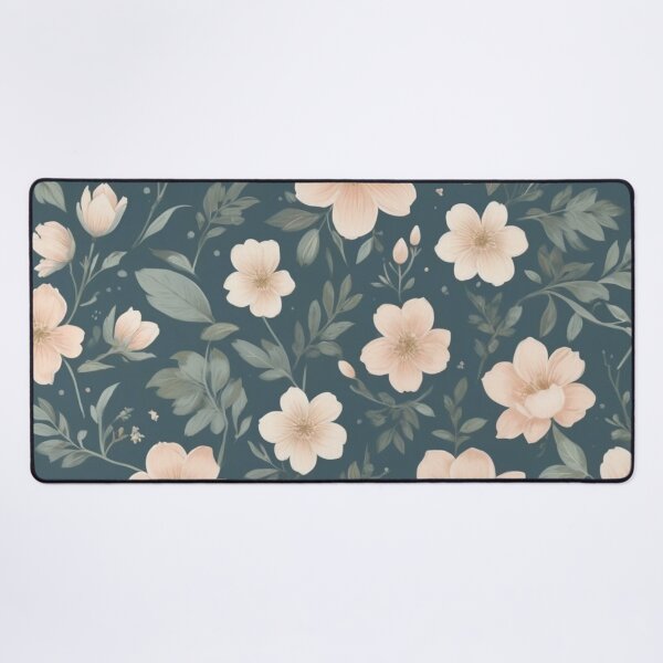 Item preview, Floral Pattern on Deep Green Photographic Print designed and sold by WOJDA-.