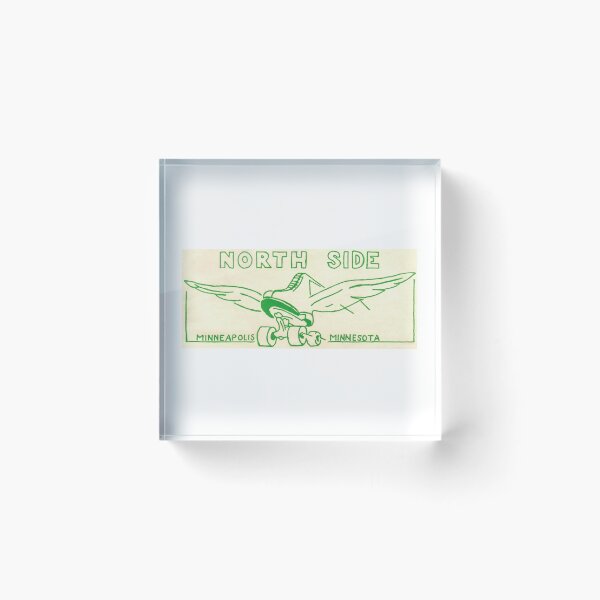 Item preview, North Side Minneapolis Minnesota Roller Skating Rink Sticker Decal Label designed and sold by tislord.