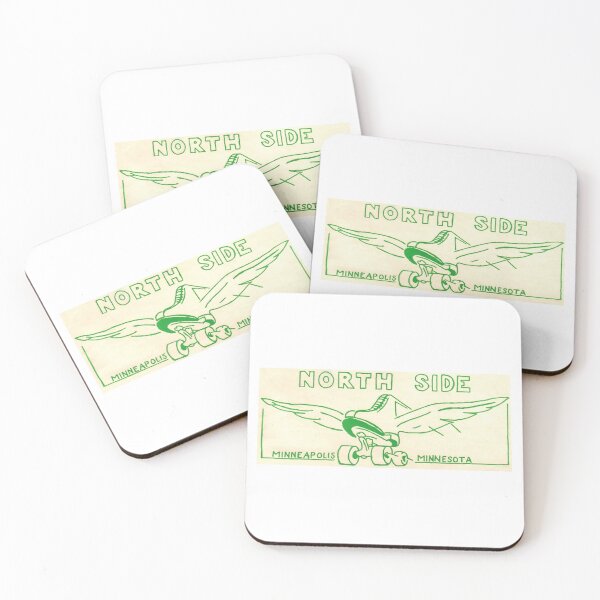 Item preview, North Side Minneapolis Minnesota Roller Skating Rink Sticker Decal Label designed and sold by tislord.