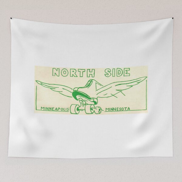 Item preview, North Side Minneapolis Minnesota Roller Skating Rink Sticker Decal Label designed and sold by tislord.