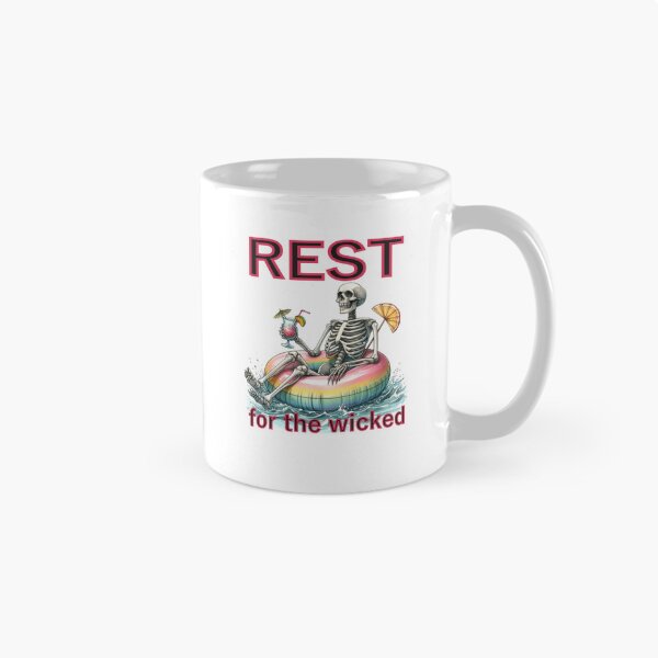 Item preview, Rest for the wicked funny summer skeleton designed and sold by Shop_Bagniak.