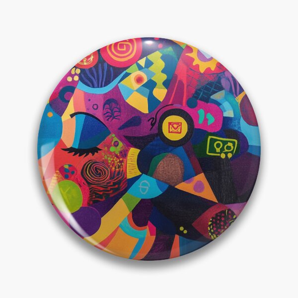Item preview, Colorful Mindscape of a Digital Woman designed and sold by AITuneSphere.