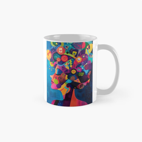 Item preview, Colorful Mindscape of a Digital Woman designed and sold by AITuneSphere.