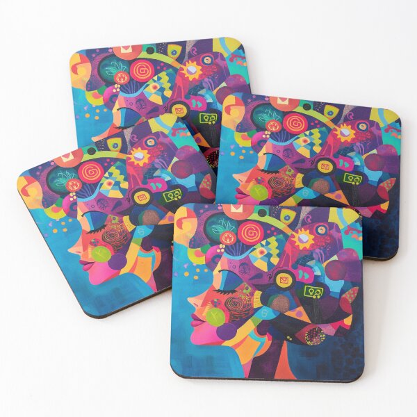 Item preview, Colorful Mindscape of a Digital Woman designed and sold by AITuneSphere.