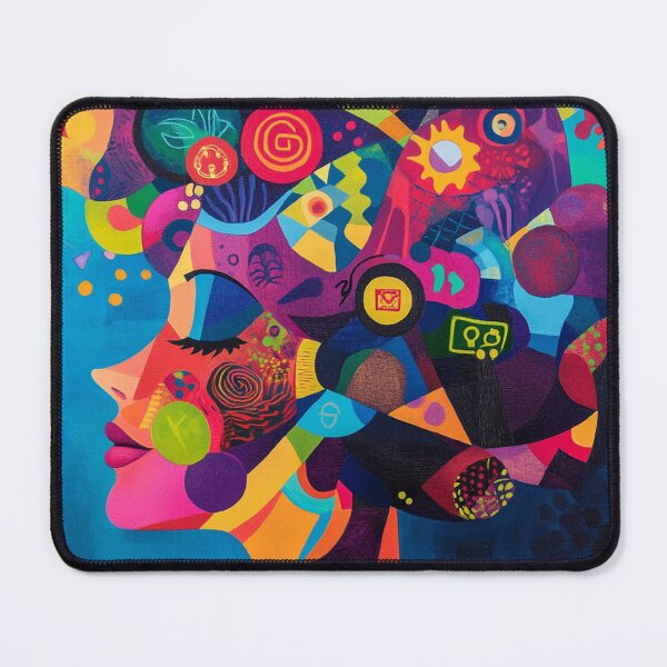 Item preview, Colorful Mindscape of a Digital Woman designed and sold by AITuneSphere.
