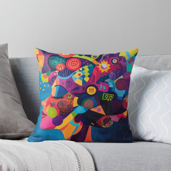 Item preview, Colorful Mindscape of a Digital Woman designed and sold by AITuneSphere.