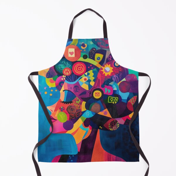 Item preview, Colorful Mindscape of a Digital Woman designed and sold by AITuneSphere.